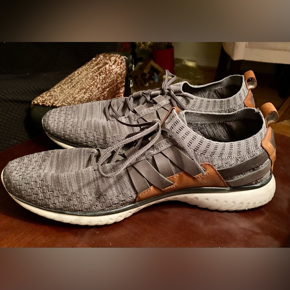 Cole Haan Grand OS Gray and Brown Men's Sneakers Size 9.5